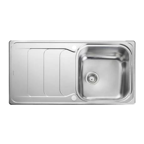 Rangemaster Houston 1.0 Bowl Stainless Steel Kitchen Sink 4 Rangemaster Houston 1.0 Bowl Stainless Steel Kitchen Sink - Image 4
