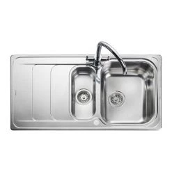 Rangemaster Houston 1.5 Bowl Stainless Steel Kitchen Sink 7 Rangemaster Houston 1.5 Bowl Stainless Steel Kitchen Sink -Kitchen Sinks Shop HS9852 D2 460
