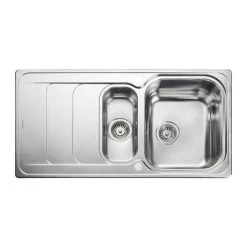 Rangemaster Houston 1.5 Bowl Stainless Steel Kitchen Sink 8 Rangemaster Houston 1.5 Bowl Stainless Steel Kitchen Sink -Kitchen Sinks Shop HS9852 D3 460