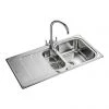 Rangemaster Houston 1.5 Bowl Stainless Steel Kitchen Sink