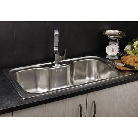 Reginox Jumbo 1.0 Bowl Stainless Steel Inset Kitchen Sink 2 Reginox Jumbo 1.0 Bowl Stainless Steel Inset Kitchen Sink - Image 2