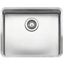 Reginox Kansas 50x40 1.0 Bowl Stainless Steel Kitchen Sink 5 Reginox Kansas 50x40 1.0 Bowl Stainless Steel Kitchen Sink -Kitchen Sinks Shop KANSAS50X40L D2 460