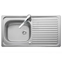 Rangemaster Linear 950 x 508mm Stainless Steel 1 Bowl Kitchen Sink - LR9501