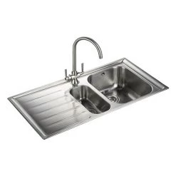 Rangemaster Manhattan 1.5 Bowl Stainless Steel Kitchen Sink