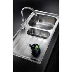Rangemaster Manhattan 1.5 Bowl Stainless Steel Kitchen Sink -Kitchen Sinks Shop MN10102 D2 460