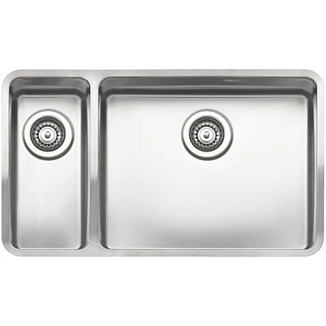 Reginox Ohio 50x40+18x40 1.5 Bowl Stainless Steel Kitchen Sink - Right Hand Main Bowl 1 Reginox Ohio 50x40+18x40 1.5 Bowl Stainless Steel Kitchen Sink - Right Hand Main Bowl