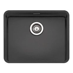 Reginox Ohio 50x40 1.0 Bowl Stainless Steel Kitchen Sink - Black