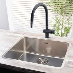 Reginox Ohio 50x40 1.0 Bowl Stainless Steel Kitchen Sink