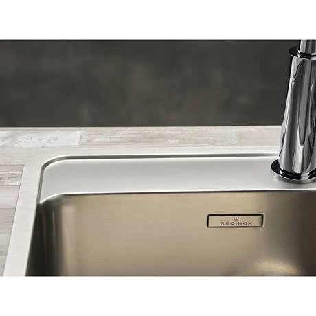 Reginox Ohio 50x40 1.0 Bowl Stainless Steel Kitchen Sink with Tap Ledge 3 Reginox Ohio 50x40 1.0 Bowl Stainless Steel Kitchen Sink with Tap Ledge - Image 3