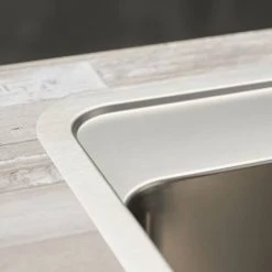 Reginox Ohio 50x40 1.0 Bowl Stainless Steel Kitchen Sink with Tap Ledge 7 Reginox Ohio 50x40 1.0 Bowl Stainless Steel Kitchen Sink with Tap Ledge -Kitchen Sinks Shop OHIO50X40TW D3 460