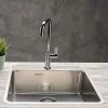 Reginox Ohio 50x40 1.0 Bowl Stainless Steel Kitchen Sink with Tap Ledge