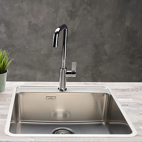 Reginox Ohio 50x40 1.0 Bowl Stainless Steel Kitchen Sink with Tap Ledge 1 Reginox Ohio 50x40 1.0 Bowl Stainless Steel Kitchen Sink with Tap Ledge