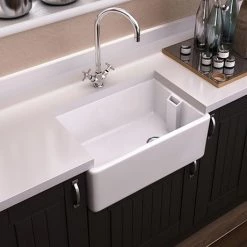Period Bathroom Co. Belfast Ceramic Kitchen Sink - W610 x D457mm