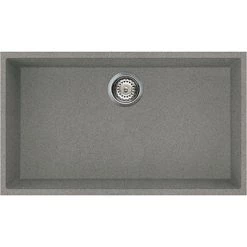 Reginox Quadra 130 1.0 Bowl Undermount Granite Kitchen Sink - Titanium