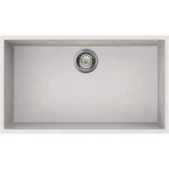 Reginox Quadra 130 1.0 Bowl Undermount Granite Kitchen Sink - White