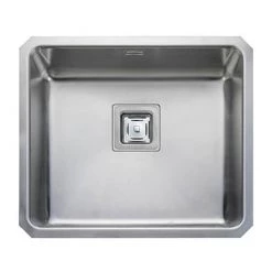 Rangemaster Atlantic Quad QUB48 Stainless Steel Undermount Kitchen Sink 530 x 450mm