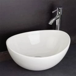 RAK Shell Sit On Vanity Basin - No TH - SHELBAS 6 RAK Shell Sit On Vanity Basin - No TH - SHELBAS -Kitchen Sinks Shop RAK Shell Sit On Vanity Basin No TH SHELBAS detail4 460