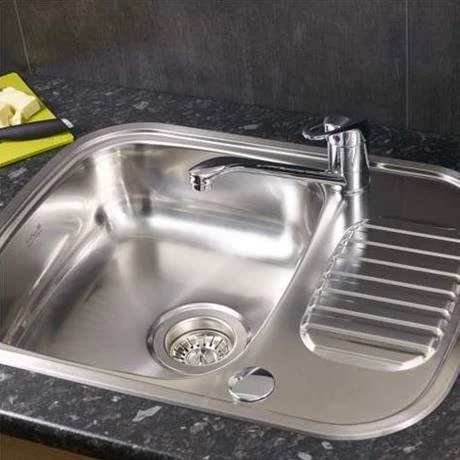 Reginox Regidrain 1.0 Bowl 2TH Stainless Steel Inset Kitchen Sink 2 Reginox Regidrain 1.0 Bowl 2TH Stainless Steel Inset Kitchen Sink - Image 2