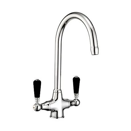 Reginox Traditional Black Ceramic 1.5 Kitchen Sink + Brooklyn Mixer Tap 2 Reginox Traditional Black Ceramic 1.5 Kitchen Sink + Brooklyn Mixer Tap - Image 2