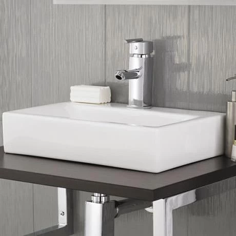 Rectangular Counter Top Ceramic Basin - 460 x 330mm 3 Rectangular Counter Top Ceramic Basin - 460 x 330mm - Image 3