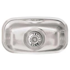 Reginox - Regi Fit 326 x 184mm Integrated Half Bowl Sink - Stainless Steel - L18-3016
