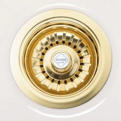 Shaws of Darwen Basket Strainer Sink Waste - Gold Plated - SHA-BSW-GLD