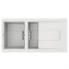 Reginox Smart 475 1.5 Bowl Granite Kitchen Sink - White