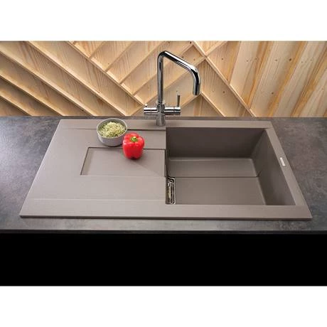 Reginox Smart 480 1.0 Bowl Granite Kitchen Sink - Titanium 2 Reginox Smart 480 1.0 Bowl Granite Kitchen Sink - Titanium - Image 2