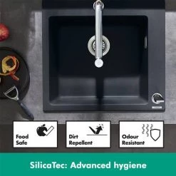Hansgrohe C51-F450-06 1.0 Bowl Kitchen Sink & Tap Bundle - 43217000 11 Hansgrohe C51-F450-06 1.0 Bowl Kitchen Sink & Tap Bundle - 43217000 -Kitchen Sinks Shop SilicaTec D3 460 2