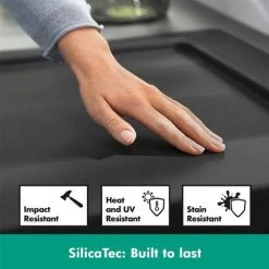 Hansgrohe S510-U660 1.0 Bowl Undermount Kitchen Sink - Graphite Black - 43432170 11 Hansgrohe S510-U660 1.0 Bowl Undermount Kitchen Sink - Graphite Black - 43432170 -Kitchen Sinks Shop SilicaTec D4 460 1