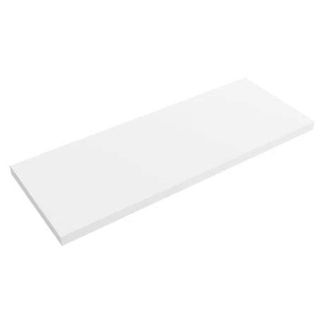 Venice Floating Basin Shelf (Gloss White - 1200mm Wide) incl. 2 Round Basins 2 Venice Floating Basin Shelf (Gloss White - 1200mm Wide) incl. 2 Round Basins - Image 2