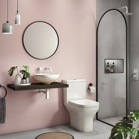 Venice Floating Basin Shelf (Dark Oak - 800mm Wide) 2 Venice Floating Basin Shelf (Dark Oak - 800mm Wide) - Image 2