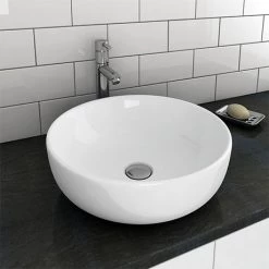 Sol Round Counter Top Basin 0TH - 405mm Diameter