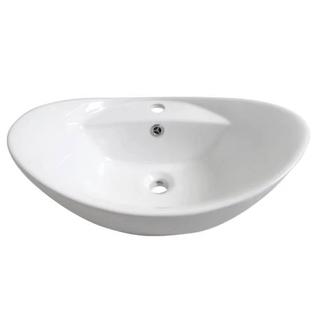 Faro Oval Counter Top Basin 1TH - 590 x 395mm 4 Faro Oval Counter Top Basin 1TH - 590 x 395mm - Image 4