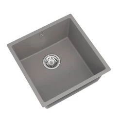 Venice 1.0 Bowl Matt Grey Undermount Composite Kitchen Sink 5 Venice 1.0 Bowl Matt Grey Undermount Composite Kitchen Sink -Kitchen Sinks Shop VSNK097 D2 460