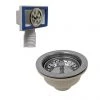 Venice Chrome Basket Strainer Kitchen Sink Waste with Round Overflow Cover