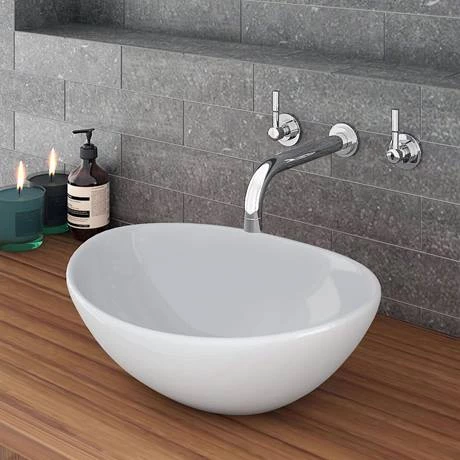 600 x 450mm White Shelf with Casca Basin 3 600 x 450mm White Shelf with Casca Basin - Image 3